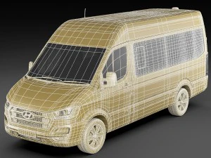 hyundai h350 bus 2015 3D Model
