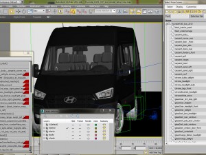 hyundai h350 bus 2015 3Dモデル