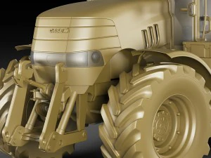 trator case ih puma Modelo 3D