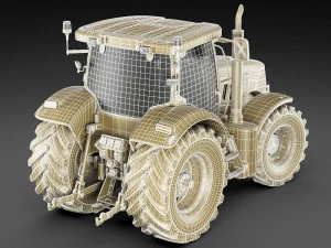 trator case ih puma Modelo 3D