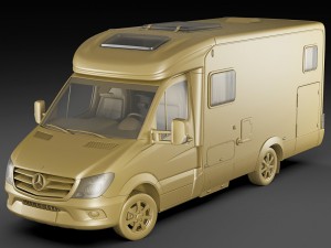 hymer ml-t 580 motorhome Modelo 3D