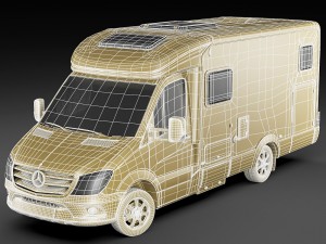 hymer ml-t 580 motorhome Modelo 3D