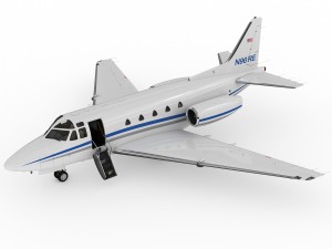 sabreliner 60 - 65 with interior 3D Model
