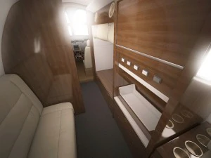 sabreliner 60 - 65 with interior 3D Model