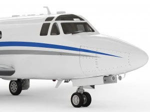 sabreliner 60 - 65 with interior 3D Model