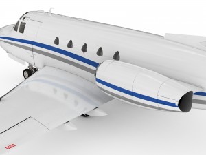 sabreliner 60 - 65 with interior 3D Model