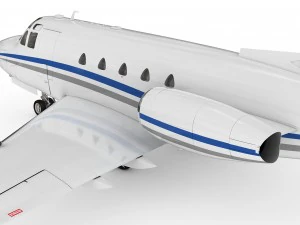 sabreliner 60 - 65 with interior 3D Model