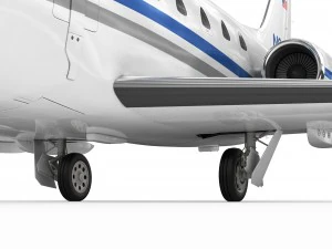 sabreliner 60 - 65 with interior 3D Model