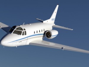 sabreliner 60 - 65 with interior 3D Model