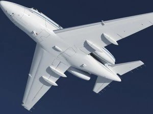 sabreliner 60 - 65 with interior 3D Model