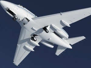 sabreliner 60 - 65 with interior 3D Model