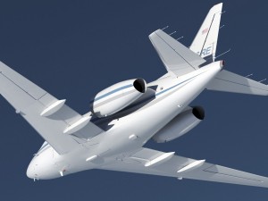 sabreliner 60 - 65 with interior 3D Model