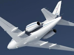 sabreliner 60 - 65 with interior 3D Model