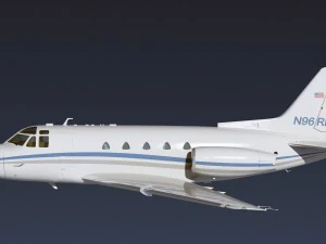 sabreliner 60 - 65 with interior 3D Model