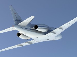 sabreliner 60 - 65 with interior 3D Model