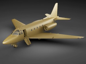 sabreliner 60 - 65 with interior 3D Model