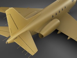 sabreliner 60 - 65 with interior 3D Model