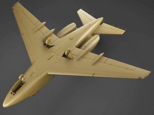 sabreliner 60 - 65 with interior 3D Model