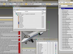 sabreliner 60 - 65 with interior 3D Model