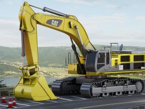 excavator caterpillar cat 390d Modelo 3D