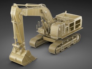 excavator caterpillar cat 390d Modelo 3D