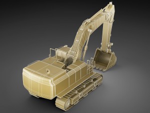 excavator caterpillar cat 390d Modelo 3D