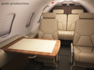 learjet 31 cabin - interior 3D 모델
