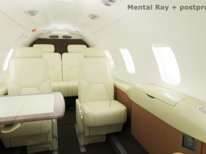 learjet 31 cabin - interior 3D 모델