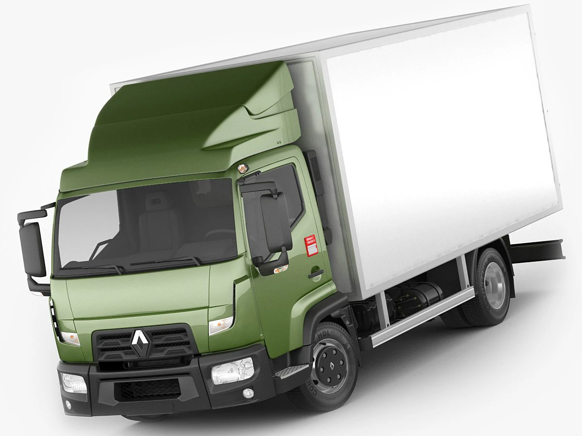 renault trucks d 35 - 75t 3D Model .c4d .max .obj .3ds .fbx .stl .blend