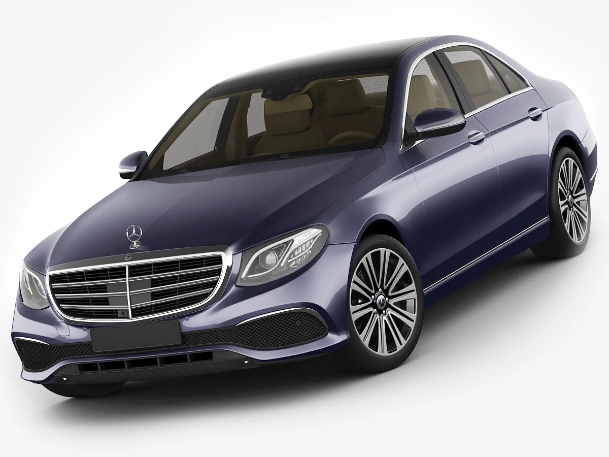 mercedes e-class exclusive sedan hybrid 2017 3D Model .c4d .max .obj .3ds .fbx .stl .blend 