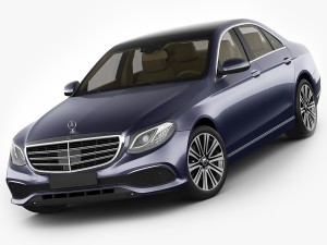 mercedes e-class exclusive sedan hybrid 2017 3D Model