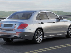 mercedes e-class exclusive sedan hybrid 2017 Model 3D