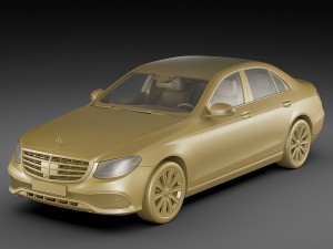 mercedes e-class exclusive sedan hybrid 2017 Model 3D