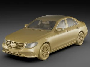 mercedes e-class exclusive sedan hybrid 2017 3D Model