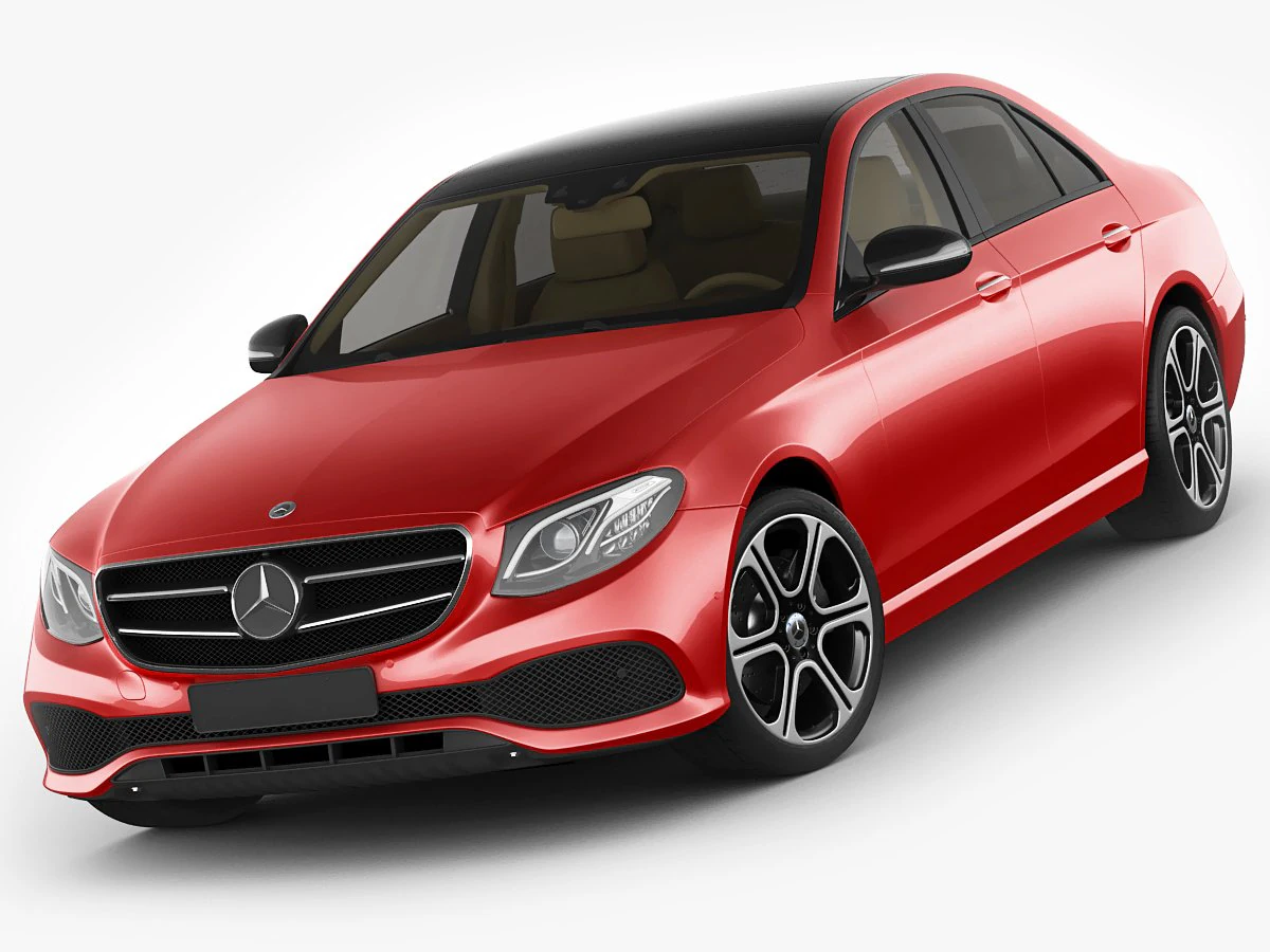mercedes e-class avantgarde sedan 2017 3D Model .c4d .max .obj .3ds .fbx .stl .blend 