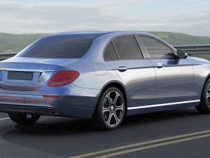 mercedes e-class avantgarde sedan 2017 3D Модель
