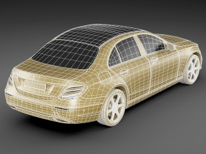 mercedes e-class avantgarde sedan 2017 3D Модель
