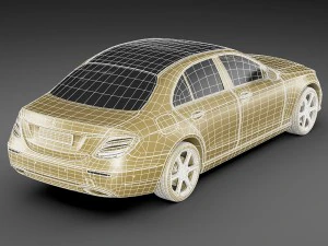 mercedes e-class avantgarde sedan 2017 3D Model