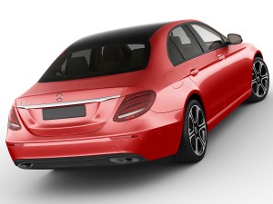 mercedes e-class avantgarde sedan 2017 3D Модель