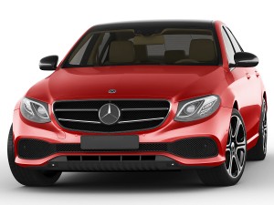 mercedes e-class avantgarde sedan 2017 3D Модель