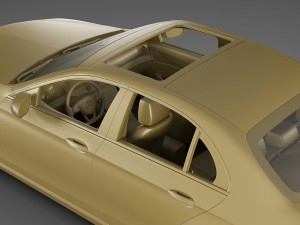 mercedes e-class avantgarde sedan 2017 3D Модель