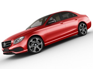 mercedes e-class avantgarde sedan 2017 3D Модель