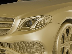 mercedes e-class avantgarde sedan 2017 3D Модель