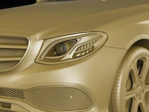 mercedes e-class avantgarde sedan 2017 3D Model