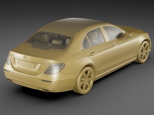 mercedes e-class avantgarde sedan 2017 3D Модель