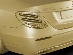 mercedes e-class avantgarde sedan 2017 3D Model
