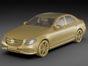 mercedes e-class avantgarde sedan 2017 3D Модель