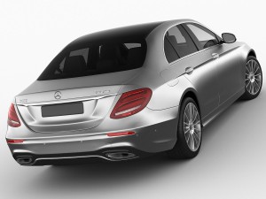 mercedes e-class amg package sedan 2017 3D Model