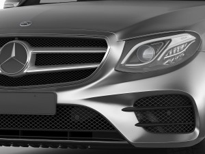 mercedes e-class amg package sedan 2017 3D Model