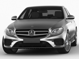 mercedes e-class amg package sedan 2017 3D Model